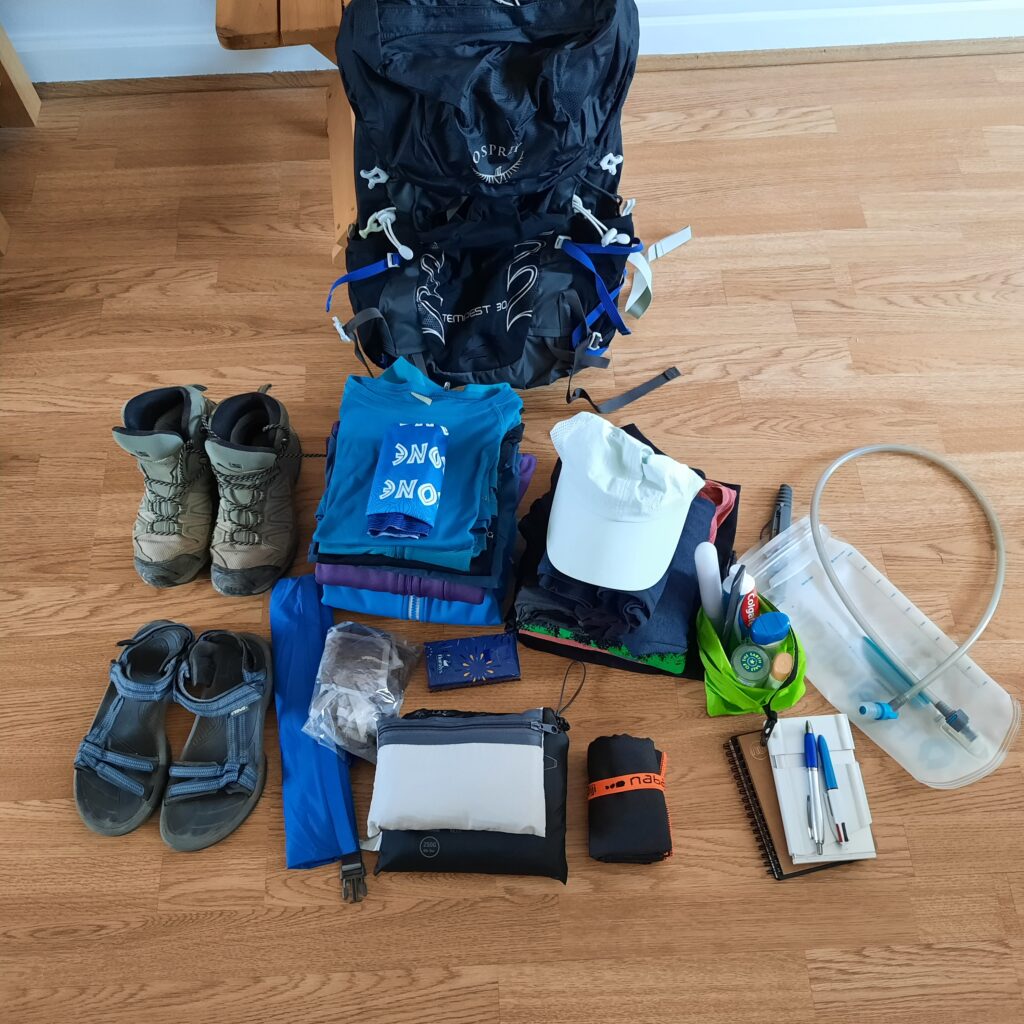 Equipment for the trek